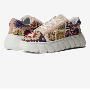 Free People Catch me if Can crochet sneakers size 38